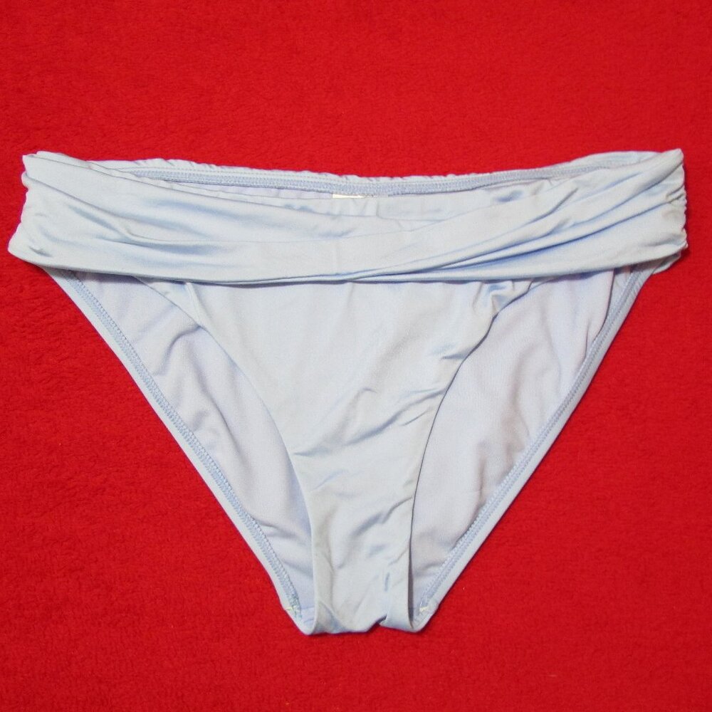 Gibson Latimer Baby Blue Swim Bottoms High Waist Flattering